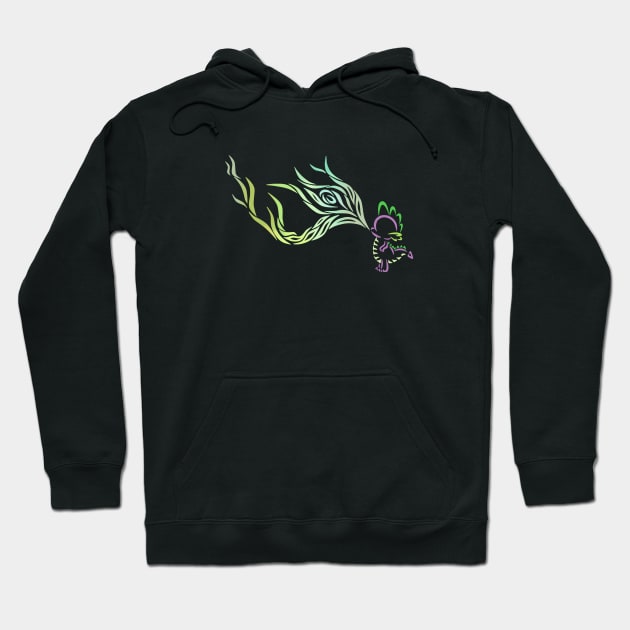 Tribal Dragon - Spike Hoodie by Alaina Williams